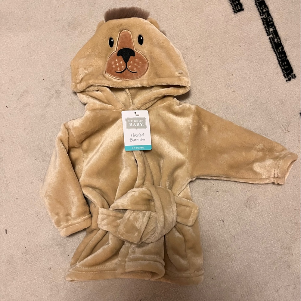NWT Baby Girls Boys Lion Bath Robe
